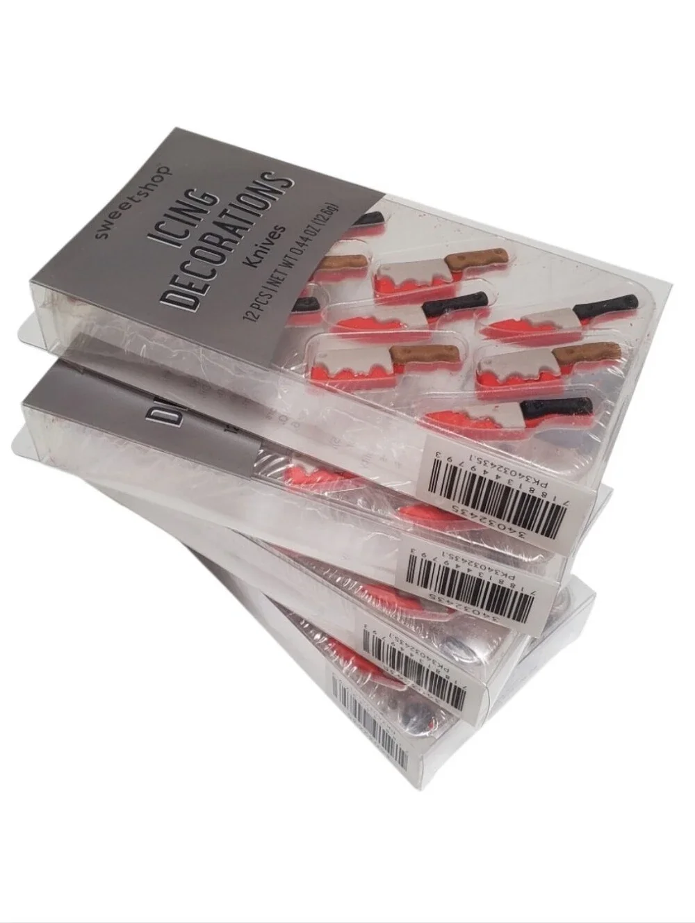 HALLOWEEN 4 Pk. 48 pieces Icing Decorations Bloody Knives